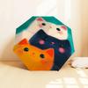 1pc cat circle Pattern Umbrella Design Automatic Opening and Closing Umbrella, High-quality Travel Umbrella, Lightweight and Portable, -92