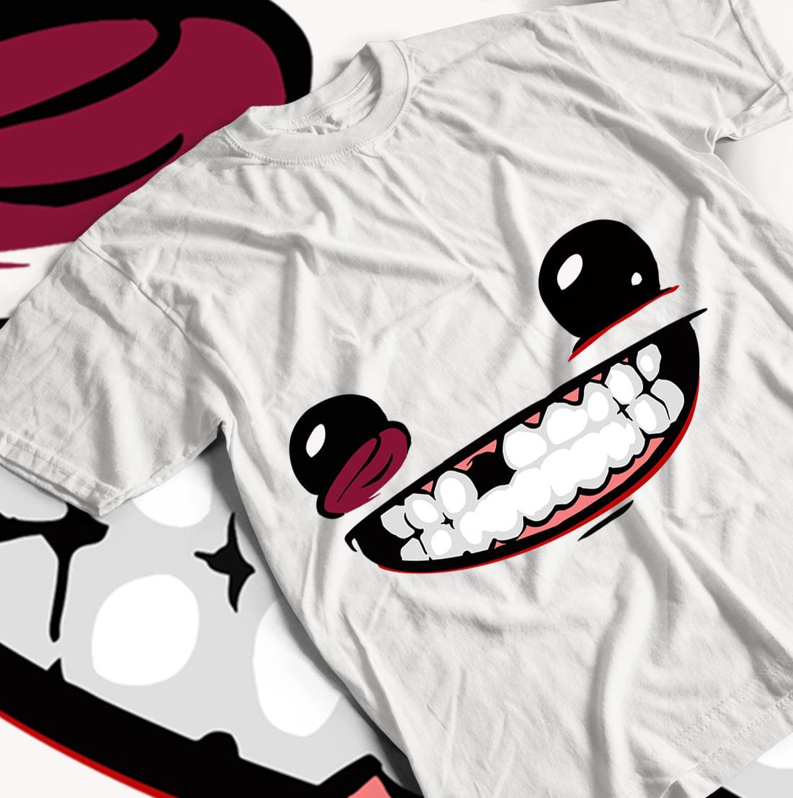 Unisex Super Meat Boy Gaming T-Shirt, Indie Shirt S