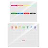 Practical Acrylic Magnetic Fridge Board Reminder Note Holder Durable Week/Month Calendar Whiteboard for Home Office