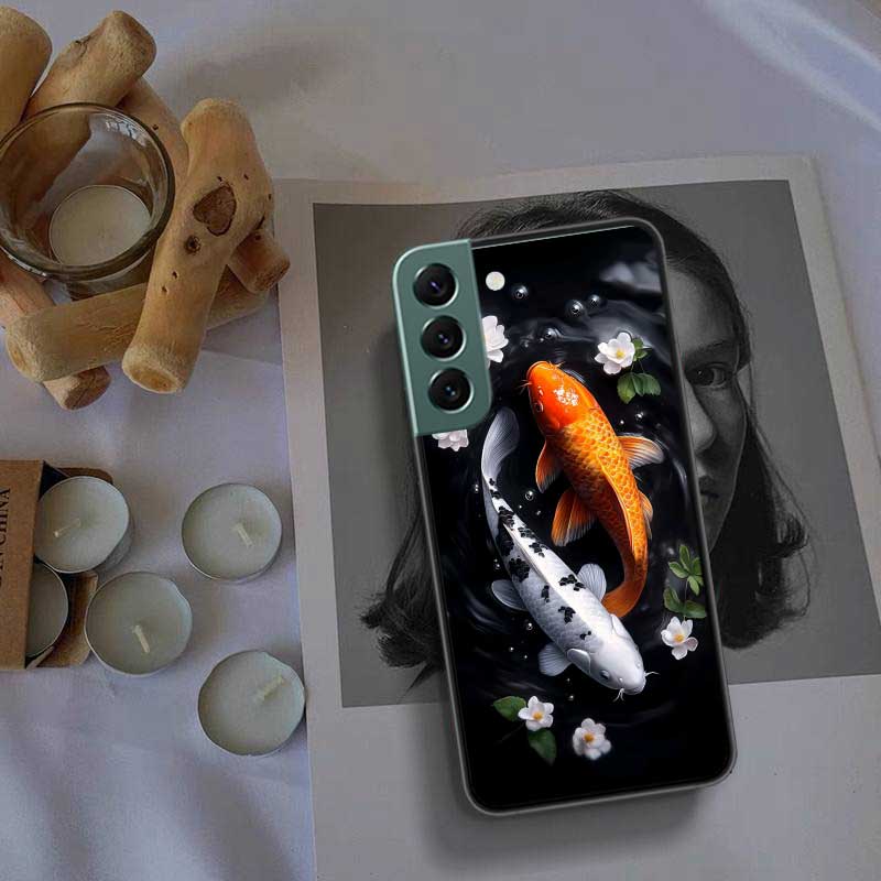 Majestic Koi Fish Phone Case For Samsung Galaxy S22 S25 Ultra S21 S10 Plus S26 Edge S20 S23 S24 FE Cover Silicone Soft TPU C
