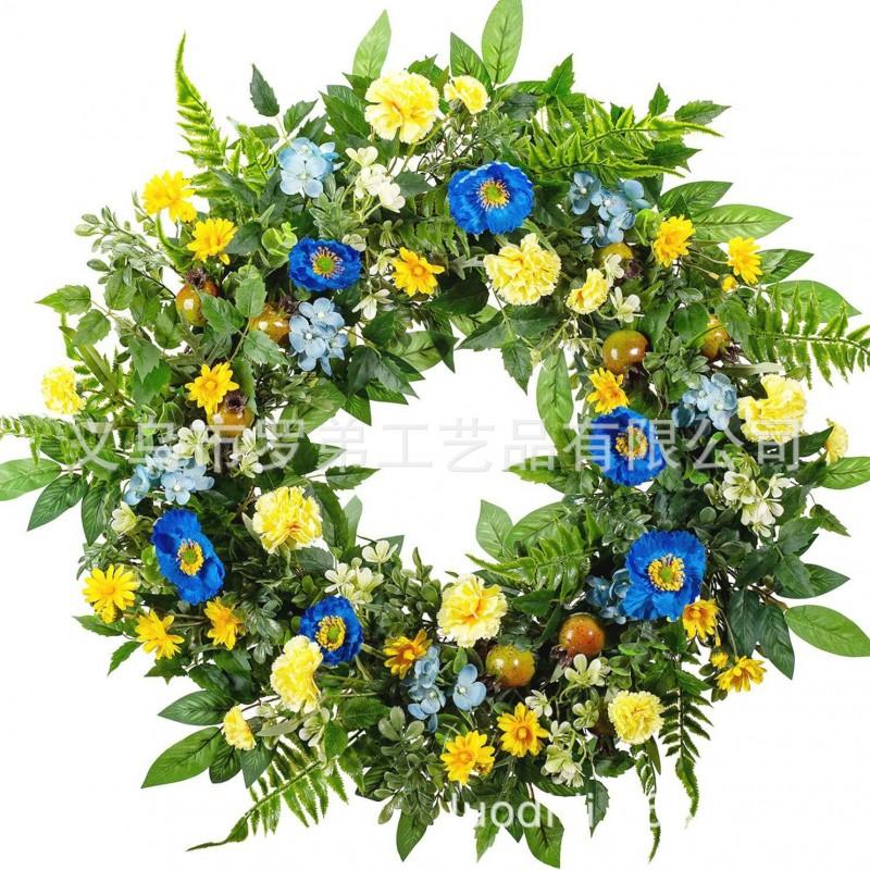 Artificial Flower Wreath Easter Valentines Day Hotel Restaurant Door Decorations
