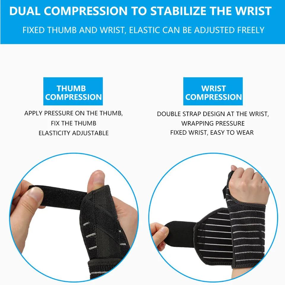 1Pc Breathable Sprain Forearm Splint Wrist Protector Gym Crossfit Carpiano Tunnel Wristbands Wrist Support Brace Strap Men Women