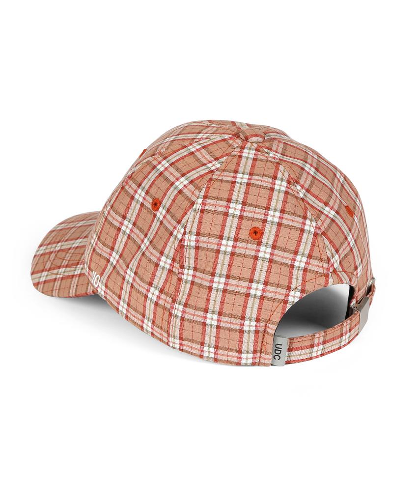 Eondeokeonteulol Check Pattern Logo Ball Cap Didone / Authentic B B / Pink Check