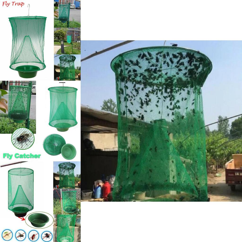 Trappola per mosche ecologica, robusta gabbia-trappola per insetti, rete per giardini e cortili