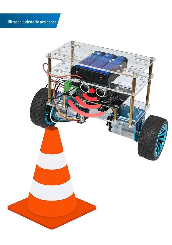 Arduino-Compatible Bluetooth Two-Wheel Balance Car with Ultrasonic Obstacle Avoidance