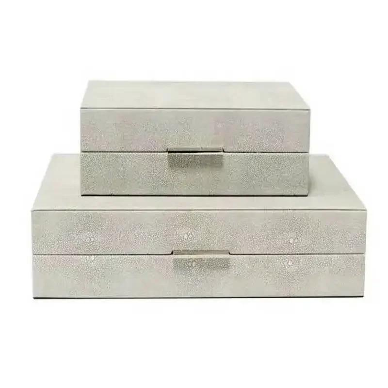 Große Schmuckschatulle mit Samt-Tablett-Organizer Tragbare Vitrine für Ringe Halsketten Armbänder Ohrringe - Aufbewahrungslösung für Accessoires
