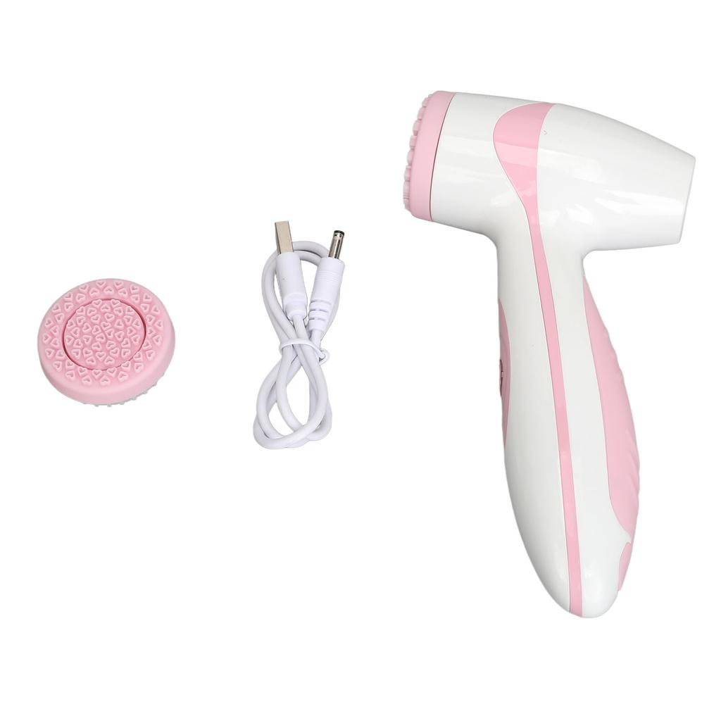 Facial Cleansing Brush Electric Facial Rotating Silicone Brush Rechargeable Deep Cleansing Gentle Exfoliating Face Scrubber