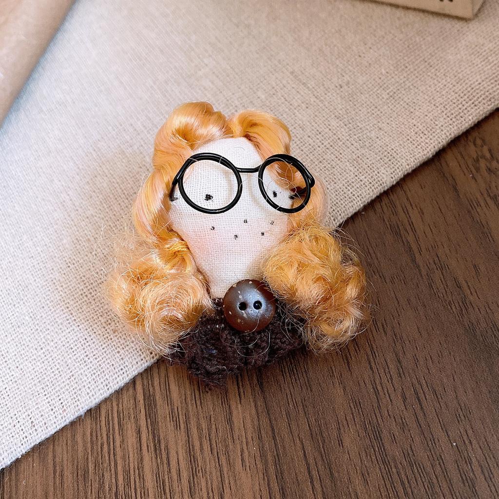 Cartoon Cute Fabric Plush Bear Brooch Pin Accessories Design Sense Clothing Accessories