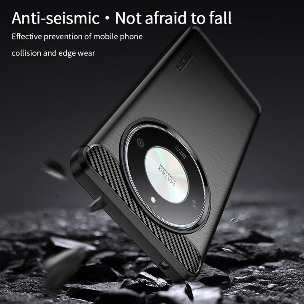 MOFI JK TPU Series-1 For Honor X9b 5G/Magic6 Lite 5G Case Carbon Fiber Texture TPU Phone Cover