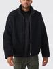 Black Plush Zippered Transitional Bomber Jacket Boohoo M