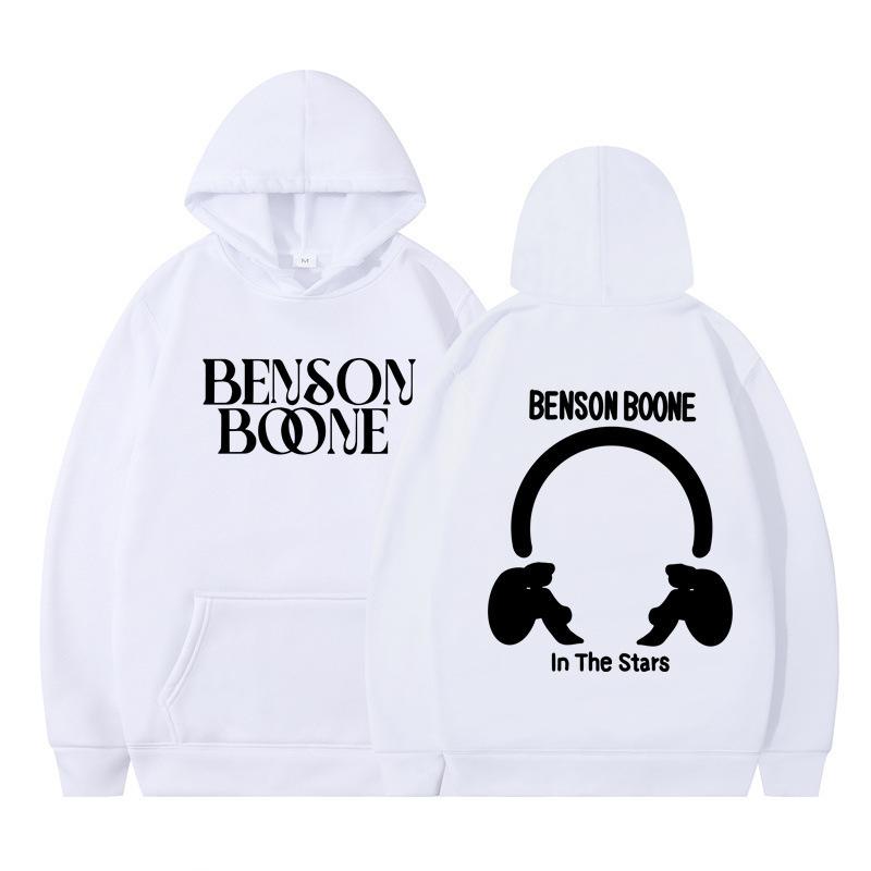 Hooded Sweater Harajuku Funny Benson Boone Sweater Long Sleeve Men's and Women's Pullover