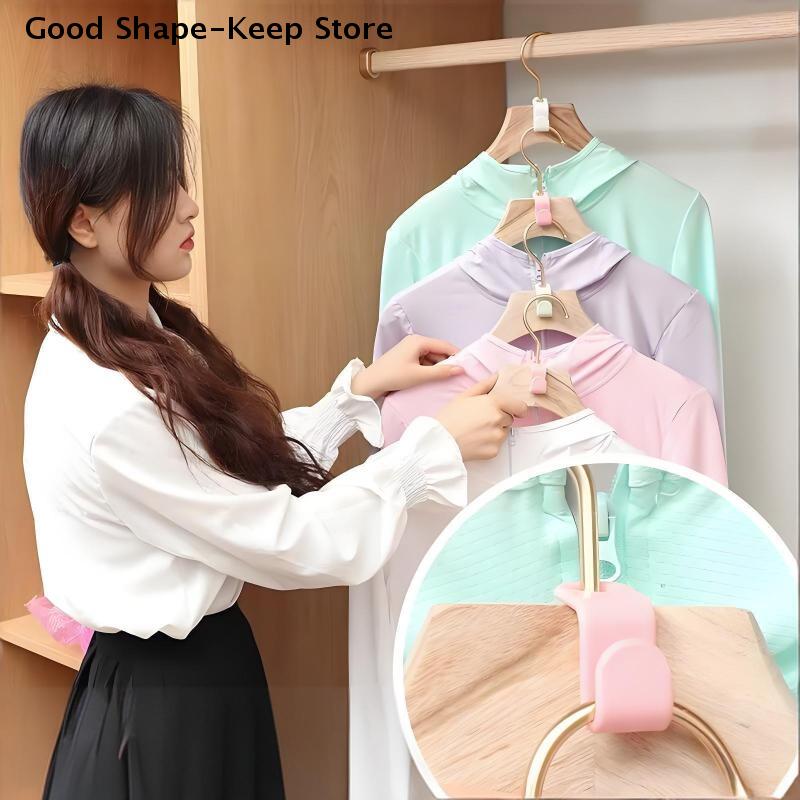 50/100Pc Plastic Extender Clips Wardrobe Coat Organizer Clothes Hanger Hooks Space Saving Closet Connector Hook Cascading Hanger