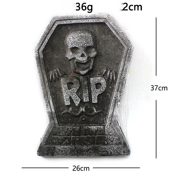 Halloween Foam Tombstone Decoration RIP Skull Graveyard Prop Haunted House Party Garden Cemetery Outdoor Horror Decor Supplies