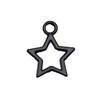 Nested Star Charms Multi Color Alloy Pendants For Double Star Themed Jewelry