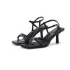 - Square-headed Thin-heeled High-heeled Sandals for Women's Summer New Open-toed Sexy High-heeled Cool Slippers for Women
