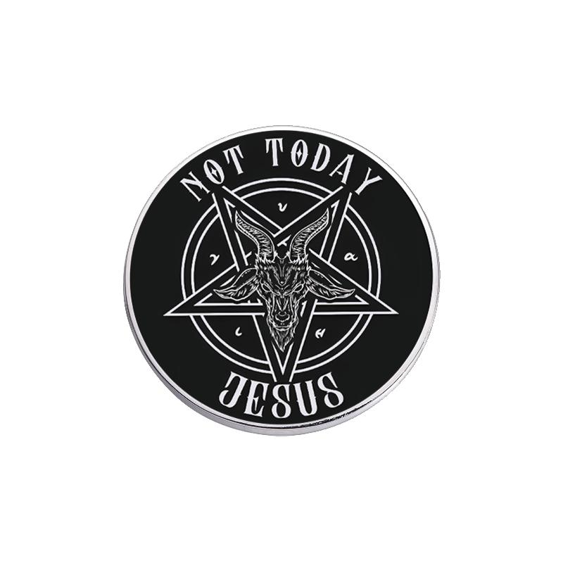 Punk UV Printing Design Pins I Love Horror Movies Brooches Clothes Lapel Badge Backpack Halloween Jewelry Gift For Friends