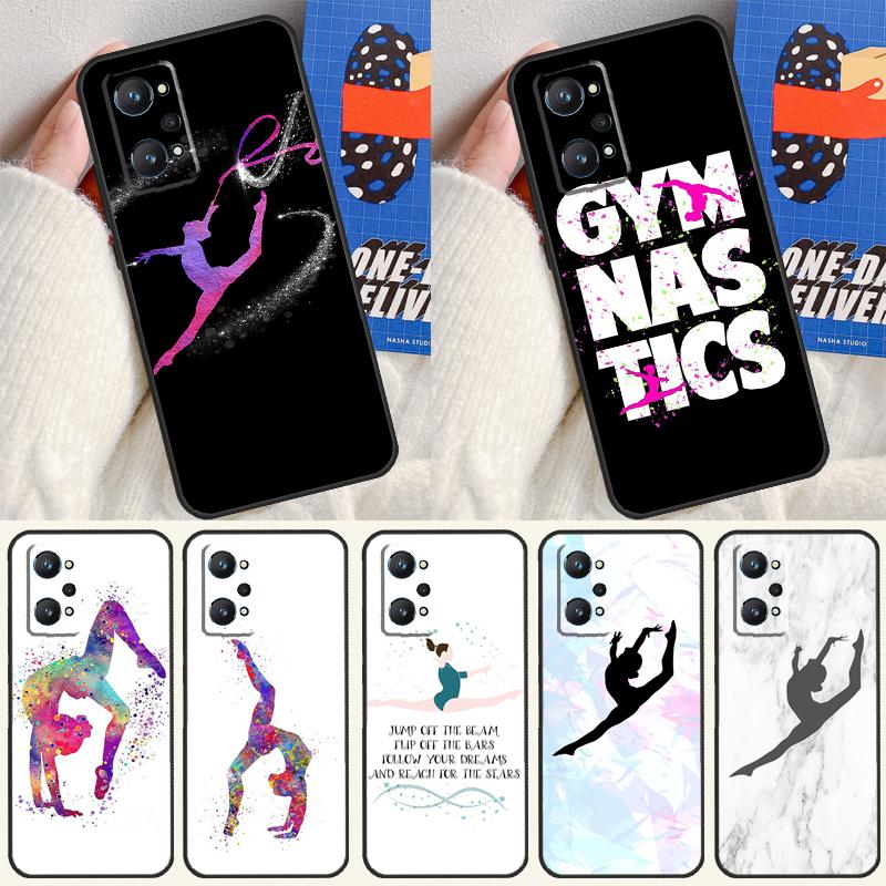 Love Gymnastics For Realme 14 13 12 10 11 Pro Plus GT 6 6T 5 GT7 Pro C55 C51 C21Y C25S C67 C75 C53 C61 Case