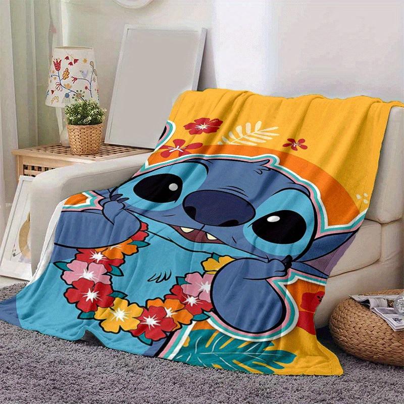 1pc Cute Stitch Printing Blanket - Soft, All-Season Throw for Living Room, Bedroom,Personalized Gift with Adorable Cartoon Design