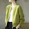 Damen Frühling Lässiges Baseball-Top, Herbst Unifarbene Minimalistische Fliegerjacke, Kurze Jacke