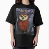 Anime Owl Oyasumi Japanese for Good Night Oversized T-Shirt
