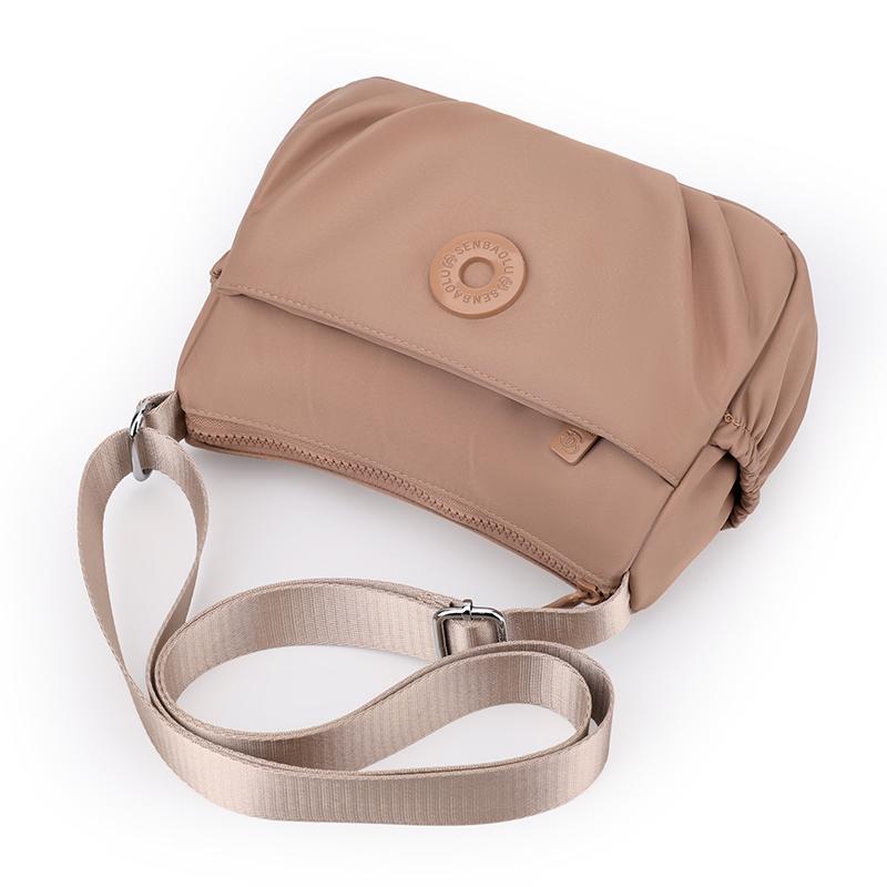 Women's Bag Multi-Pocket Shoulder Bag Lightweight Nylon Crossbody Bag