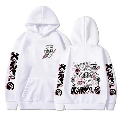 Podzimní mikina Karol G Mañana s potiskem Pánská Dámská Mikina z fleecu Oversized Pár Ležérní Streetwear