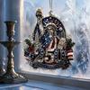 Holiday Gift for Family Friends 250 Anniversary USA Christmas Ornament, United States 1776-2026 250th Commemorative Patriotic Keepsake, Acrylic