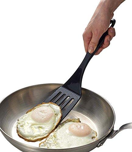[BLKP] Pearl Metal 4-Piece Kitchen Tool Set (Black, G-8126) - Made In Japan: Spatula, Ladle, Tongs, and Whisk, Nylon. Limited Edition.