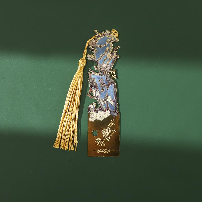 Van Gogh Ölgemälde Metall Lesezeichen - Klassischer Souvenir Clip Geschenk