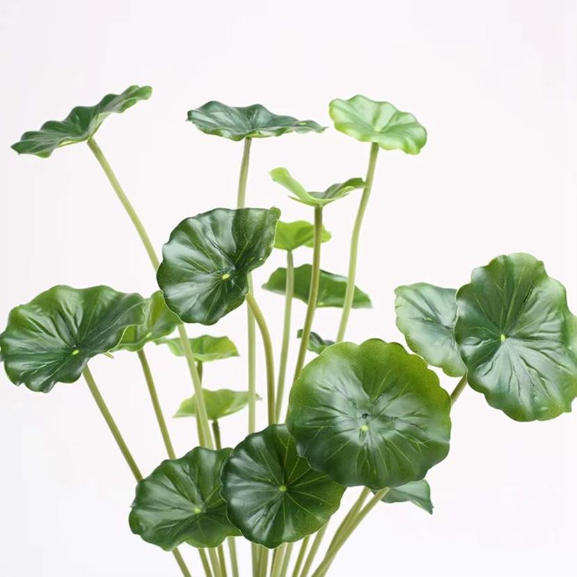Artificial Plants Lotus Leaf Potting Material Festival Decor Household Products Garden Pool Aquatic Green Plants Bonsai Diy Gift