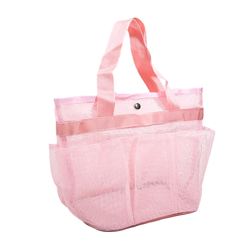 Mesh Shower Bag Hanging Toiletry Bag Portable Wash Bag Quick Dry Cosmetic Bag Shower Organizer for Bathroom Dorms Beach Camping