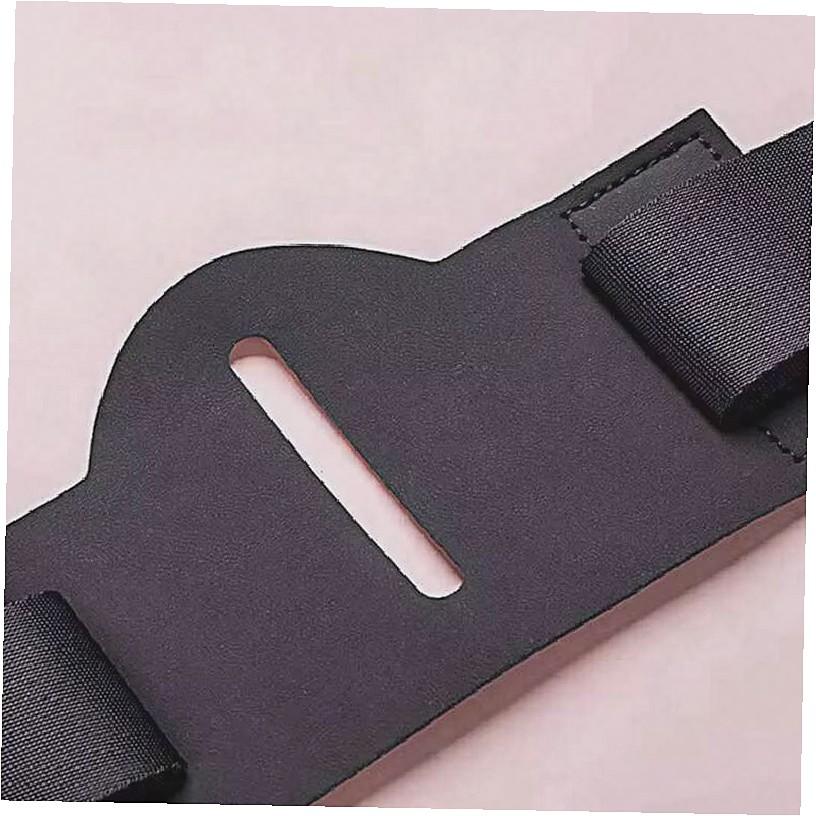 Female Chastity Belt Leather Magic Wand Holder BDSM Bondage Leg Strap Orgasm Harness Restraints Adult Sex Toys for Women