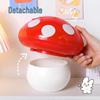 Mini Mushroom Swing-Lid Desktop Trash Can