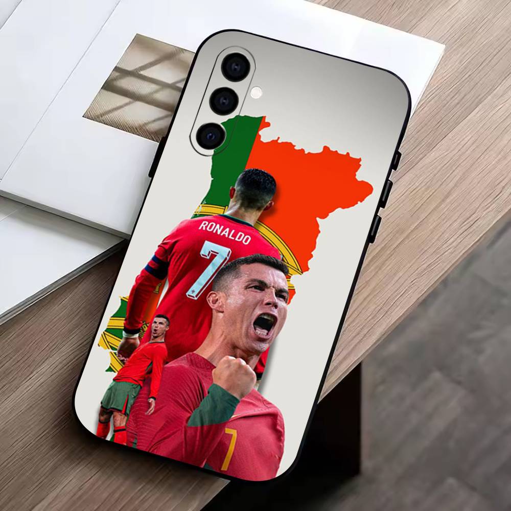 D-Cristiano Ronaldo Phone Case Black Silicone Soft For Samsung Galaxy A73,A72,A71,A70,A53,A52,A51