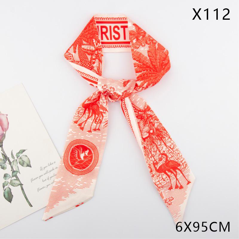 Versatile Vintage Silk Scarf: Hair Tie, Headband, Bag Accessory