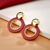 Trendy European & American High-End Niche Versatile Stud & Exaggerated Round Earrings