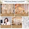 Acrylic Chandelier Lamp Prism Triangle Hanging Bead Chain Door Curtain Divider  Home Window Hanging