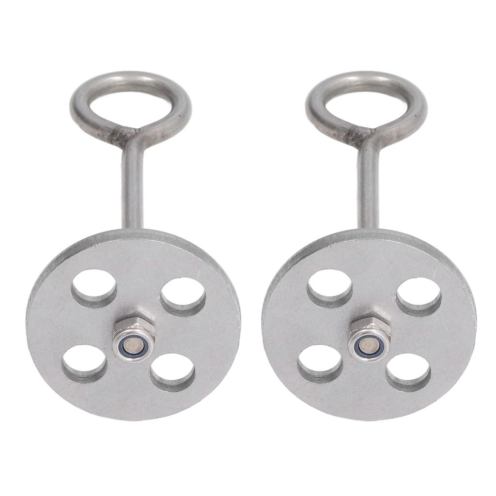 2pcs Cattle Nose Pliers Ring Safe Wear Resistant Cattle Nose Clamp for Cow Bull Cattle All Stainless Steel