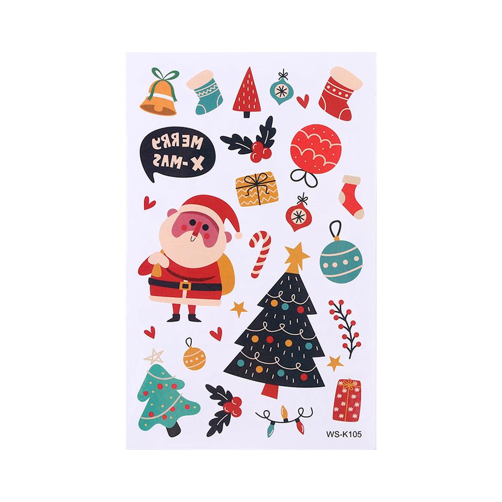 Arm Neck Leg Decorate Gift Temporary Tattoos Fake Tattoo Christmas Tattoo Stickers Body Art Decals