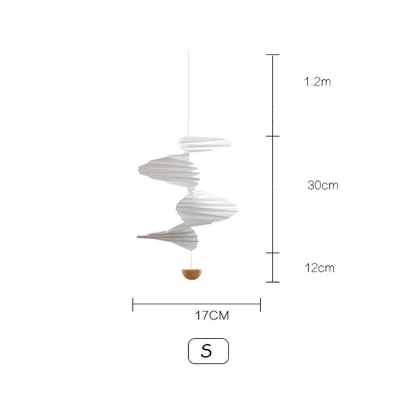 

White Wind Chimes Hanging Airflow Silent Wind Chime Home Decoration Accessories For Balcony Bedroom
