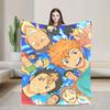 Anime Junge Volleyball Haikyuu Decken Flanell Textil Dekor Leichte Überwurfdecke für Bett Draußen Plüsch Dünne Steppdecke