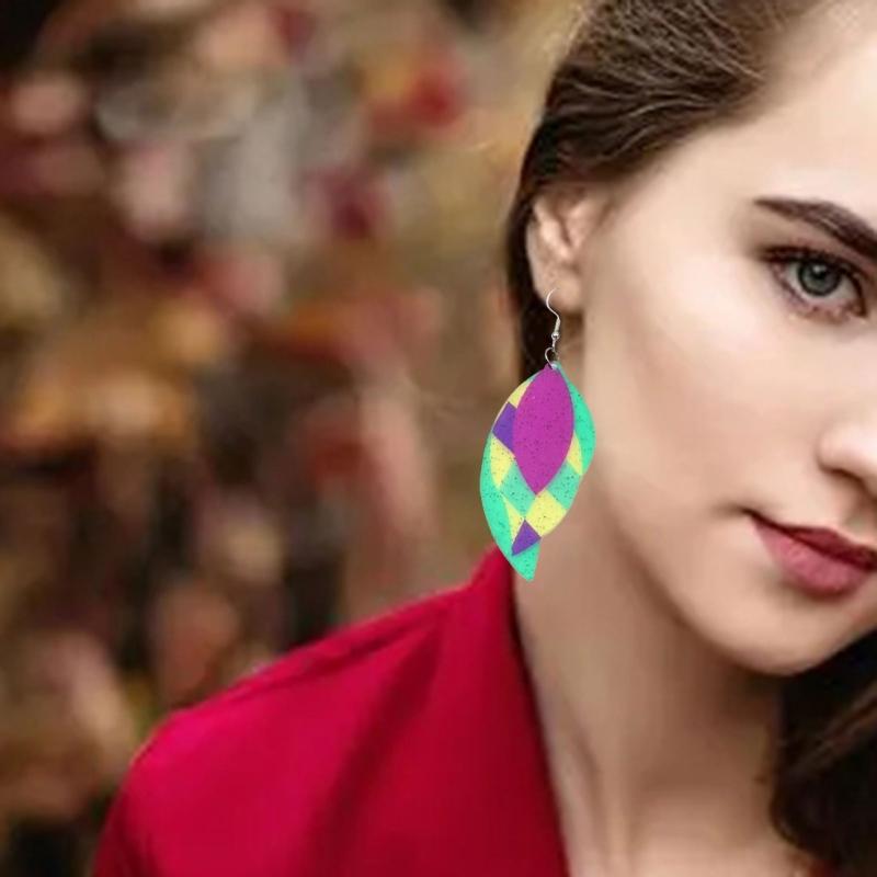 Fashion Carnival Earrings Bohemian Colorful Dangle Drop Earrings Brazilian Sambas Dancer Ear Accessories Pendant Earrings