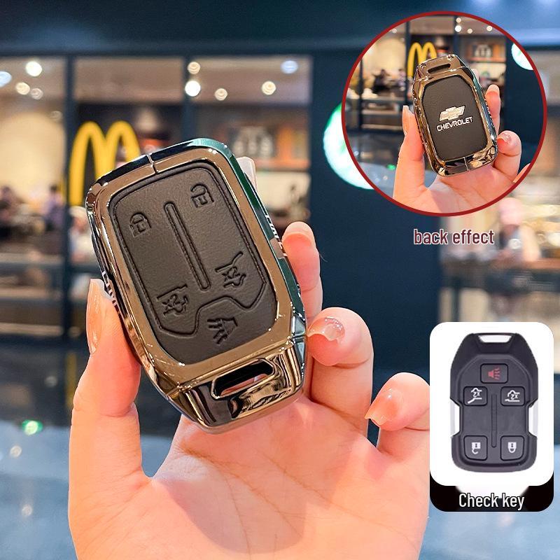 Chevrolet K5 Trax Cruze Sleuteletui - Star Milesuo Metalen Gesp Volledige Dekking Shell