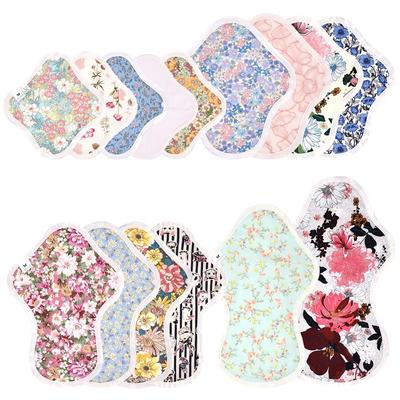 Mixed Cloth 15 for Vaginal Sanitary with Waterproof Panty Liner [Outlet] Napkins, Pieces, Night, Day, Discharge, Set, Cloth, Cotton, Napkins, Wings,