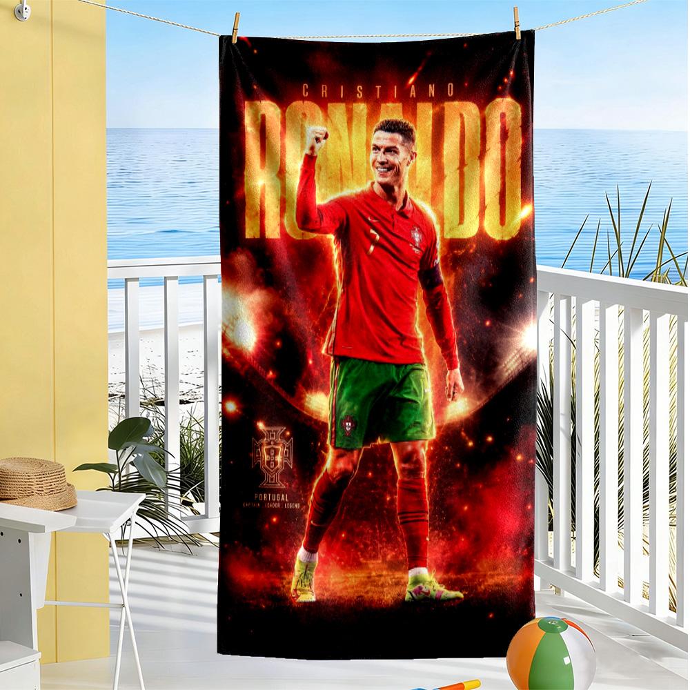 Ronaldo's Cosmic Journey Beach Towel Soft Durable Quick-Dry Comfortable Lightweight