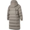 Li Ning Comfortable Casual Simple Solid Color Loose Cold Resistant Warm Outdoor Long Hooded Zipper Down Jacket Women Outerwear AYMU090-3