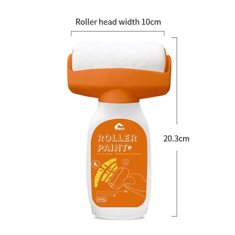 Upgraded Rotating Brush Wall Fix Tool Strong Coverage Wall Patchs Brush Innovative Wall Touch Up Tool Easy Application