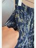Retro Floral Multi-layer Patchwork Women's Chiffon Midi Skirt with Slimming Design