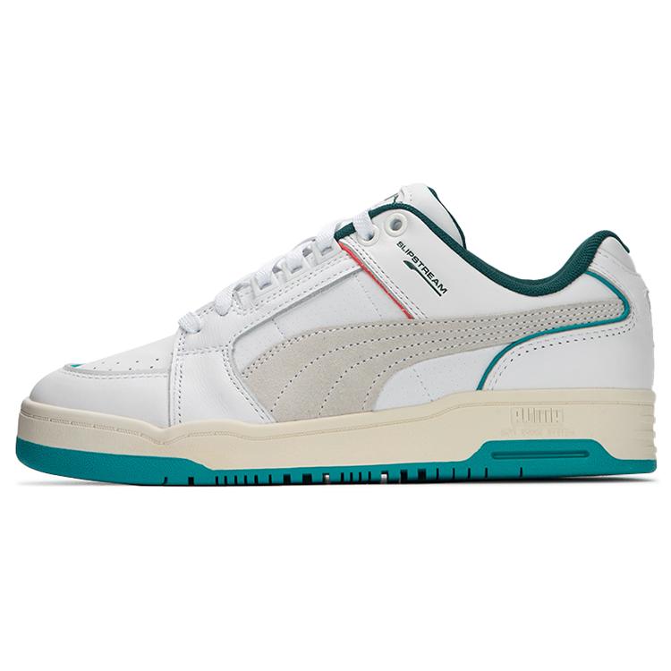 New PUMA Slipstream Lo Retro 'White Deep Aqua' 386528-01