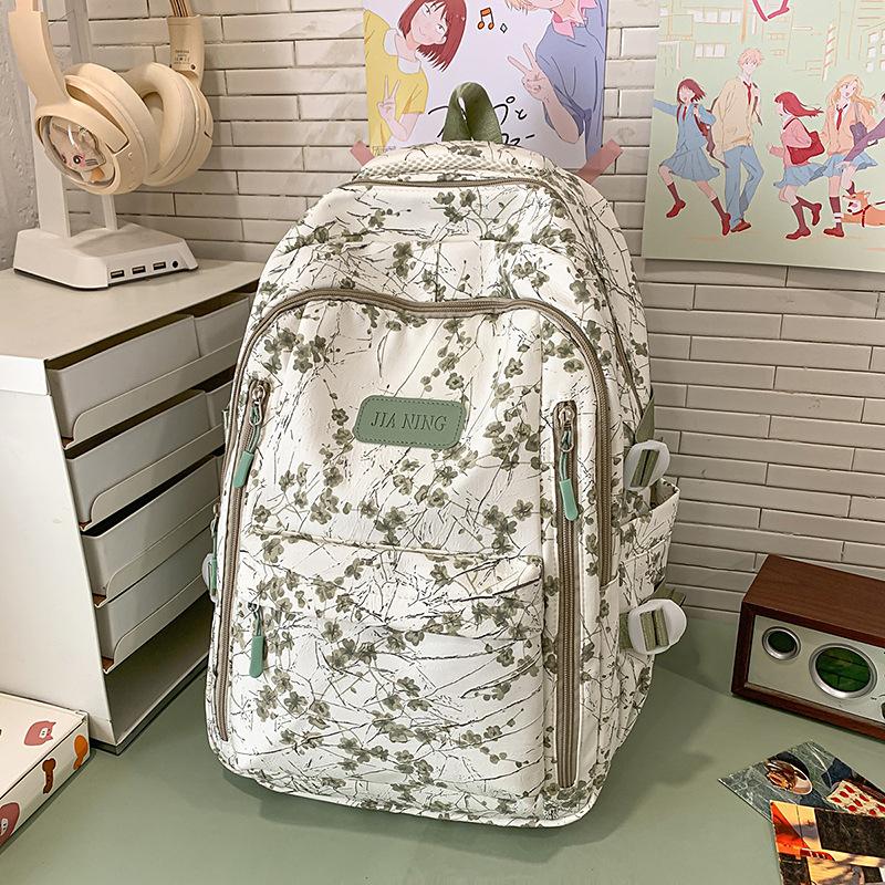 New Chinese style high value fresh and sweet backpack girl junior high school students lightweight large capacity backpack